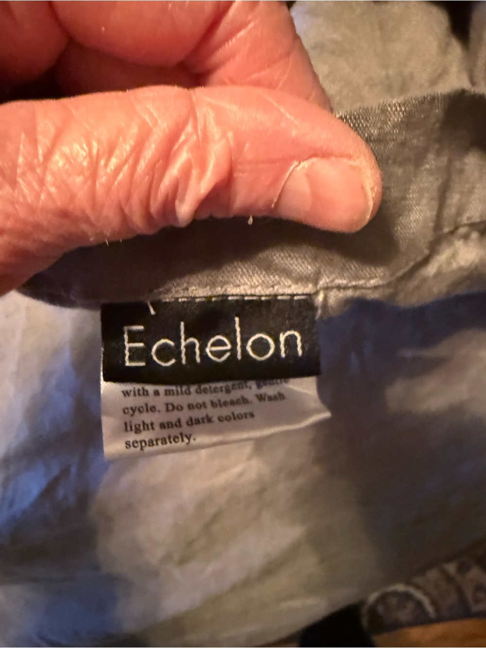 Echelon Washed Belgian Linen Duvet Cover King — Gray - Picture 4 of 8